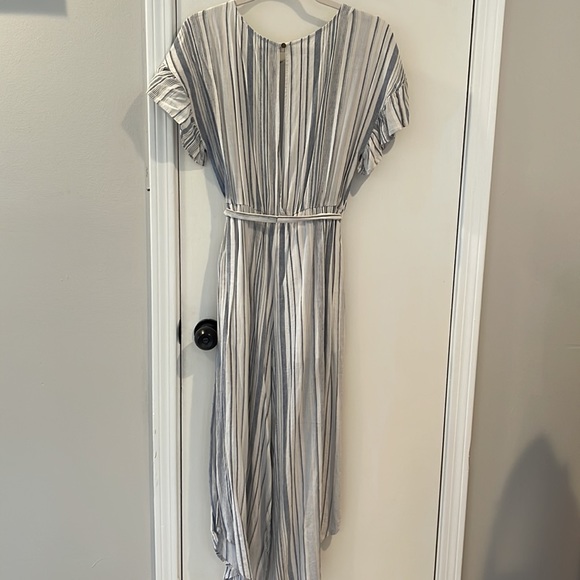 June & Hudson Mixed Stripe Open Back Jumpsuit - Picture 5 of 9